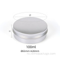 100 ml containere cosmetice din aluminiu rotund de 100 ml